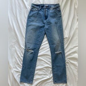 Loft high waist boyfriend medium destroyed wash size 4